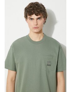 Bavlněné tričko Carhartt WIP S/S Field Pocket T-Shirt zelená barva, I033265.1YFXX