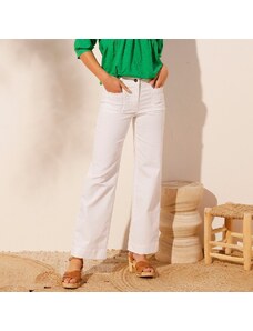 Blancheporte Rovné široké džíny bílá 36
