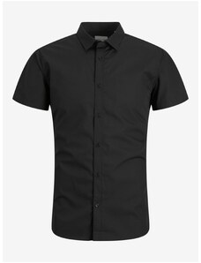 Černá pánská košile s krátkým rukávem Jack & Jones Joe - Pánské