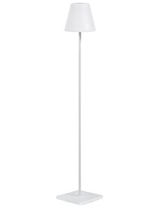 Bílá plastová solární stojací LED lampa Kave Home Amaray 120 cm