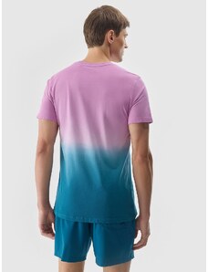 4F Pánské tričko s potiskem - fialové