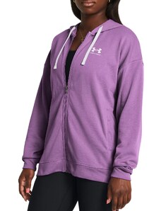 Mikina s kapucí Under Armour Rival Terry Oversized Full-Zip Hoodie 1386043-560