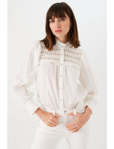 Dámská halenka GARCIA O40032 53 ladies shirt ls 53 off white