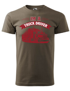 Super plecháček Pánské tričko s potiskem Truck driver