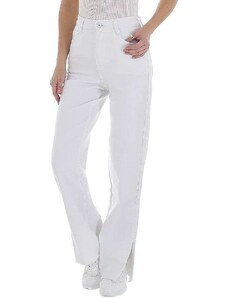 Dámské džíny s vysokým pasem značky Laulia - bílé