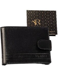Rovicky černá kožená peněženka na patentku