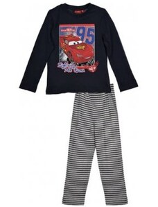 Disney Cars - chlapecké černé pyžamo s dlouhým rukávem