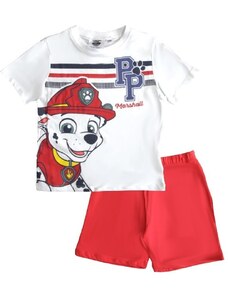 Paw patrol marshall červeno-bílé chlapecké pyžamo