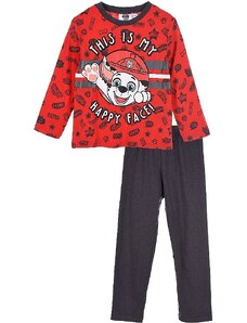 červeno-šedé pyžamo pro chlapce paw patrol