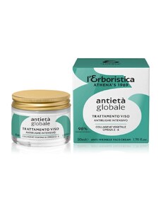 Erboristica Global anti-age pleťový krém s rostlinným kolagenem a Omega 3 a Omega 6 kyselinami 50 ml