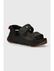 Pantofle Crocs Classic Hiker Xscape dámské, černá barva, na platformě, 208181.001