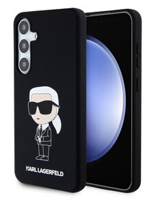 Samsung Galaxy S24+ Karl Lagerfeld Liquid Silicone Ikonik NFT Case černá