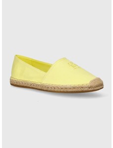 Espadrilky Tommy Hilfiger EMBROIDERED FLAT ESPADRILLE žlutá barva, FW0FW07721