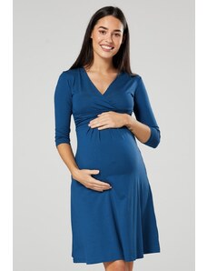 Těhotenské a kojící šaty 3v1 Happy Mama námořnické modré