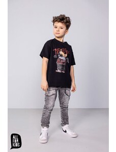 Chlapecké triko All for kids trouble černé
