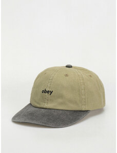 OBEY Pigment 2 Tone Lowercase (pigment khaki multi)zelená