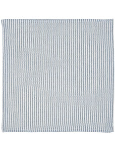 IB LAURSEN Bavlněný ubrousek Blue Stripes Double Weaving