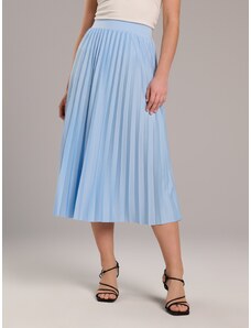 Sinsay - Plisovaná midi sukně - modrá