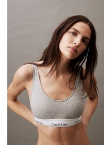 Calvin Klein Modern Cotton lehce vyztužená braletka - šedá