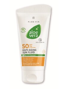 LR health & beauty Ochranný fluid s anti-age účinkem Aloe Vera Sun SPF 50 (Anti-aging Sun Fluid) 50 ml