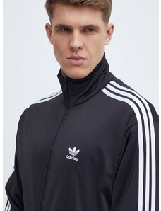 Mikina adidas Originals pánská, černá barva, s aplikací, IJ7058