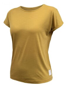 Sensor Merino Air Traveller dámské tričko krátký rukáv Mustard S