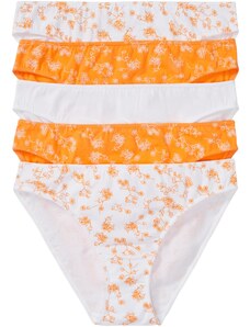bonprix Kalhotky z organické bavlny (5 ks v balení) Oranžová