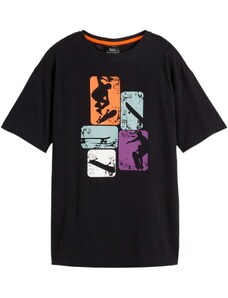 bonprix Chlapecké tričko, z organické bavlny Černá