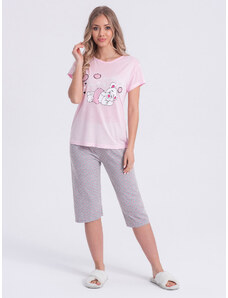 EDOTI Dámské pyžamo 293ULR - světle růžové