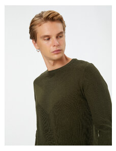 Koton Knitwear Sweater Crew Neck Textured Long Sleeve