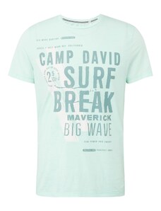 CAMP DAVID Tričko smaragdová / mátová