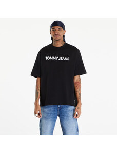 Tommy Hilfiger Pánské tričko Tommy Jeans Logo Oversized Fit T-Shirt Black