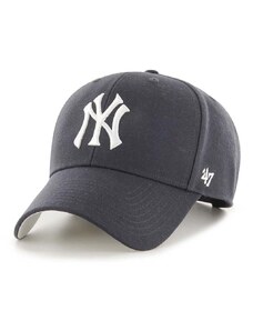 Kšiltovka 47brand MLB New York Yankees tmavomodrá barva, s aplikací