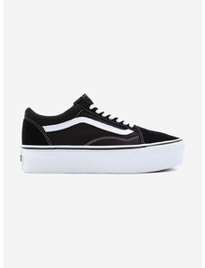 Sneakers boty Vans Old Skool Stackform černá barva, VN0A7Q5M6BT-black