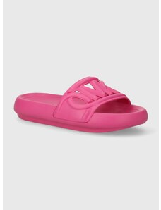 Pantofle MICHAEL Michael Kors Splash Slide dámské, růžová barva, 40S4SPFA1Q