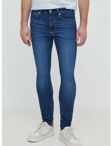 Džíny Calvin Klein Jeans pánské, tmavomodrá barva, J30J324849