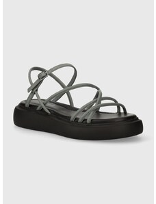 Kožené sandály Vagabond Shoemakers BLENDA dámské, šedá barva, na platformě, 5519-801-30