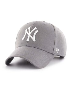 Kšiltovka 47brand MLB New York Yankees šedá barva, s aplikací, B-MVPSP17WBP-DY
