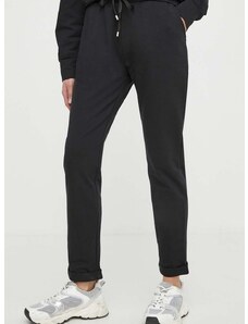 Kalhoty Liu Jo dámské, černá barva, jednoduché, high waist