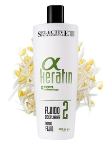 Selective Professional Tekutý keratinový fluid pro vyhlazení vlasů (zažehlovací) č.2 - ALPHA KERATIN - FLUIDO DISCIPLINANTE 500 ml