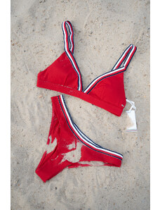 Tommy Hilfiger spodní díl plavek bikini - červená