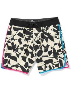 PLAVKY VOLCOM Lido Print Scallop Mod 19 - černá -