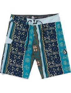 PLAVKY VOLCOM Lido Print Mod 20 - modrá -