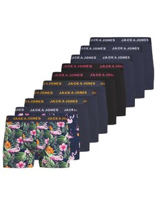 JACK & JONES Boxerky 'FLAMINGO' marine modrá / námořnická modř / pink / černá