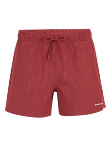 Abercrombie & Fitch Plavecké šortky červená / bílá