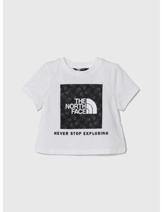 Dětské bavlněné tričko The North Face LIFESTYLE GRAPHIC TEE bílá barva, s potiskem