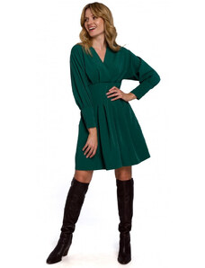 Šaty s rukávy zelené model 18002890 - Makover