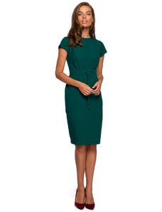 Style šaty s páskem na zelené model 18003026 - STYLOVE