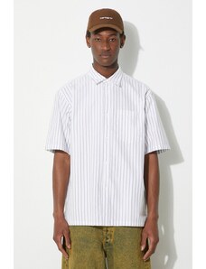 Bavlněná košile Norse Projects Ivan Relaxed Organic zelená barva, relaxed, s klasickým límcem, N40.0623.8022