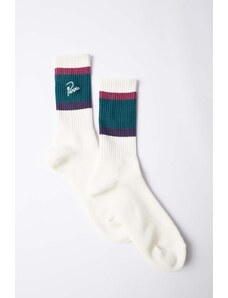 Ponožky by Parra The Usual Crew Socks bílá barva, 51260